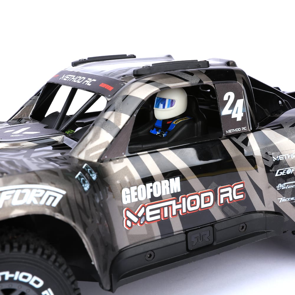 Method RC 1/16 Pre-Cut EXT Trophy Truck Body for MOJAVE GROM (Black/Red)
