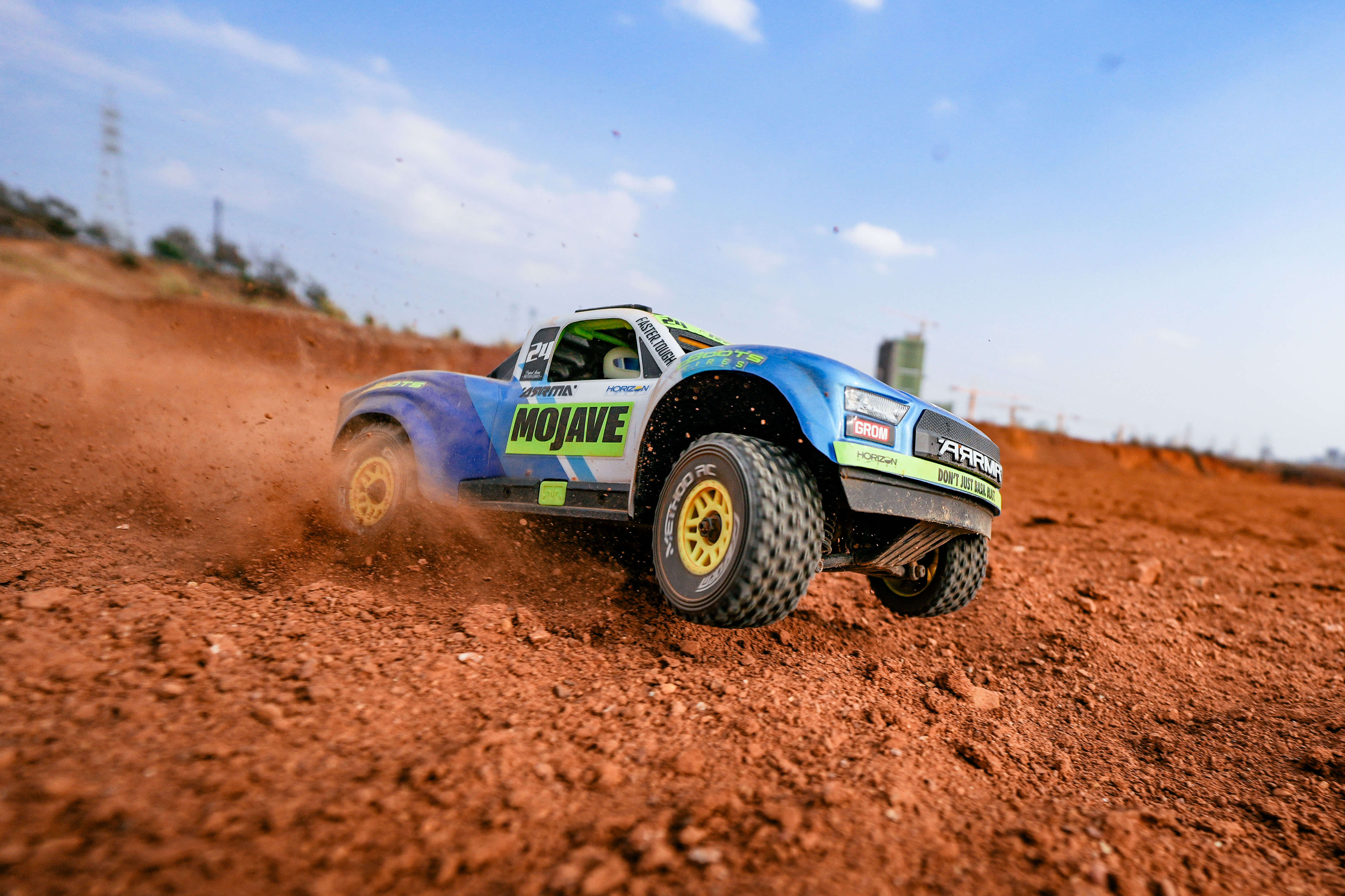 Method RC Tire and Wheel Geoform All-Terrain 1/16 Short Course Tires on SWITCH 12mm Hex Wheels Designed for ARRMA® MOJAVE™ GROM (2pcs Glued)