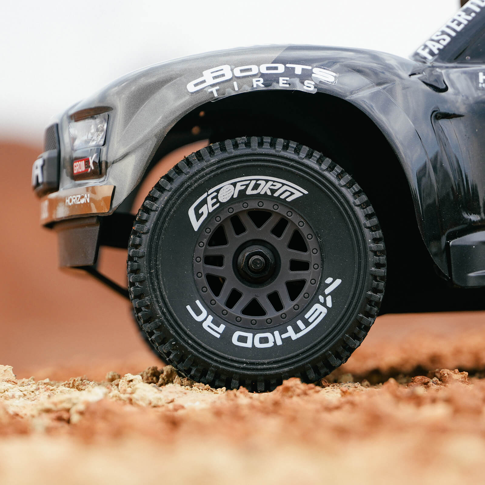 Method RC Tire and Wheel Geoform All-Terrain 1/16 Short Course Tires on SWITCH 12mm Hex Wheels Designed for ARRMA® MOJAVE™ GROM (2pcs Glued)