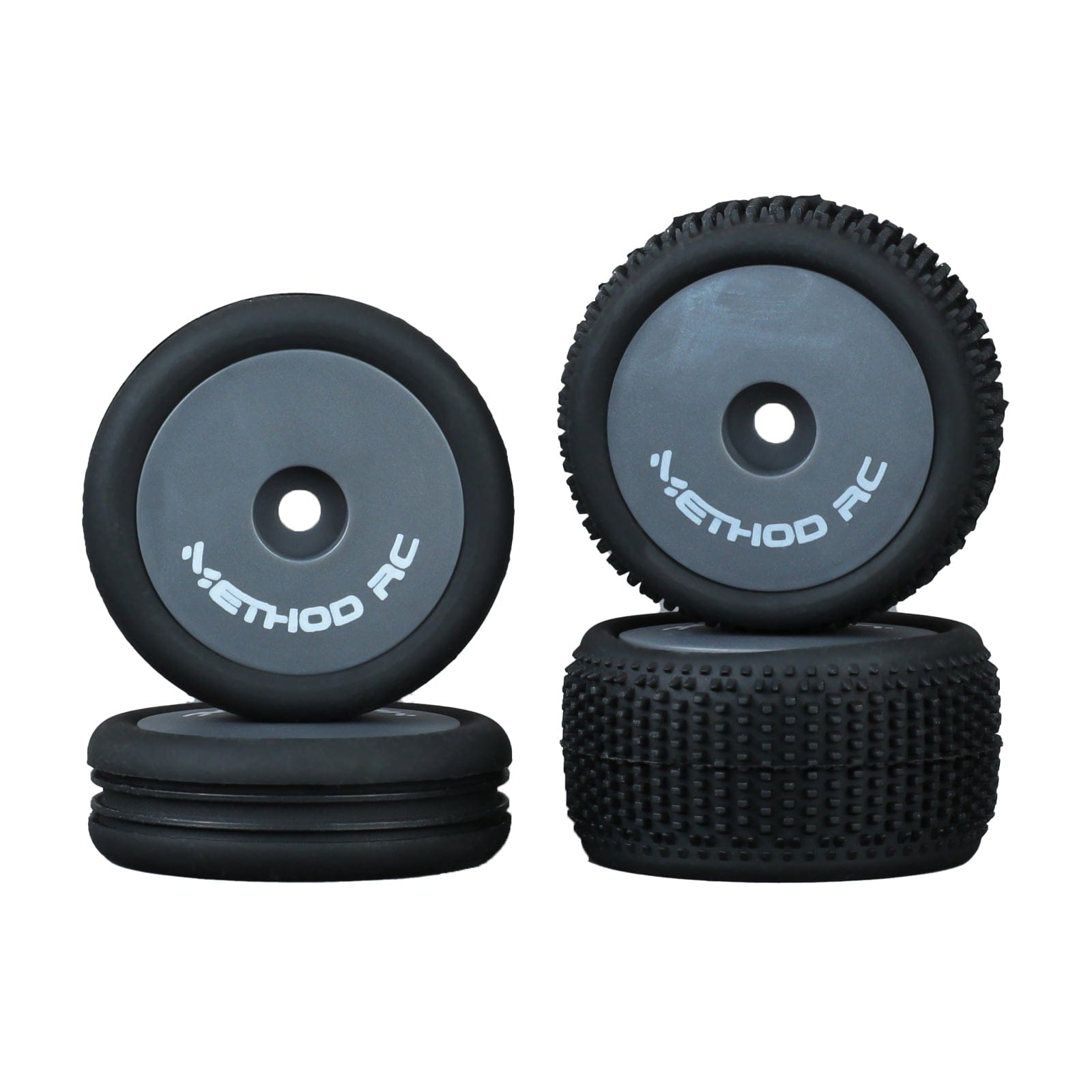 Method RC Tire and Wheel Gray METHOD RC NitraGrip Micro-B Tire Set
