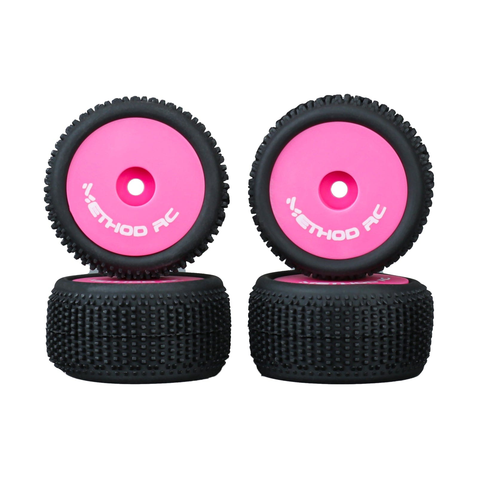 Method RC Tire and Wheel Pink METHOD RC NitraGrip Micro-T Tire Set
