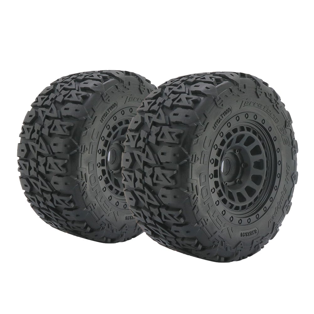 Method RC Tire and Wheel Terraform All-Terrain Belted 1/5th Monster Truck Tires on Array 24mm Hex Wheels (2pcs, Glued)