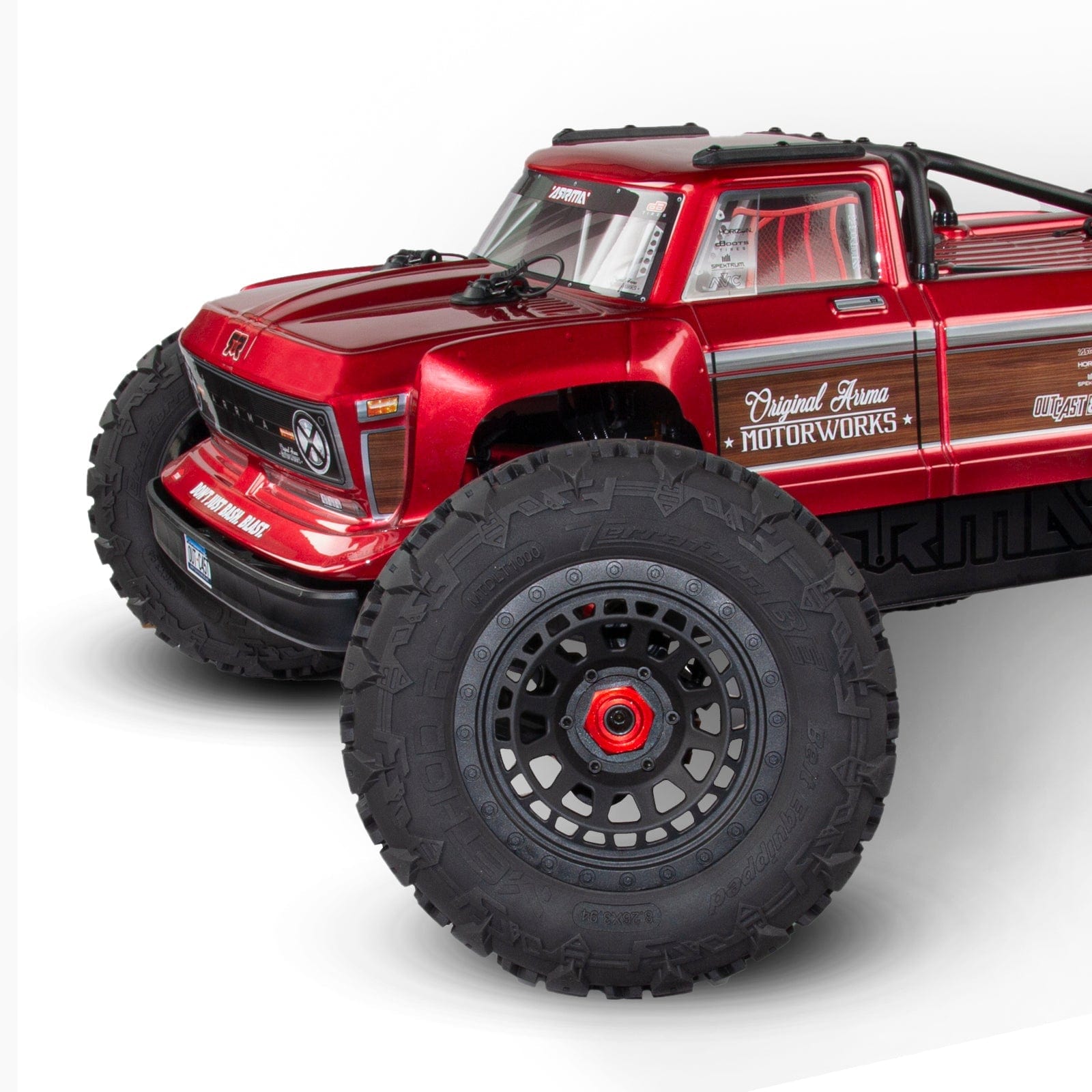 Method RC Tire and Wheel Terraform All-Terrain Belted 1/5th Monster Truck Tires on Array 24mm Hex Wheels (2pcs, Glued)