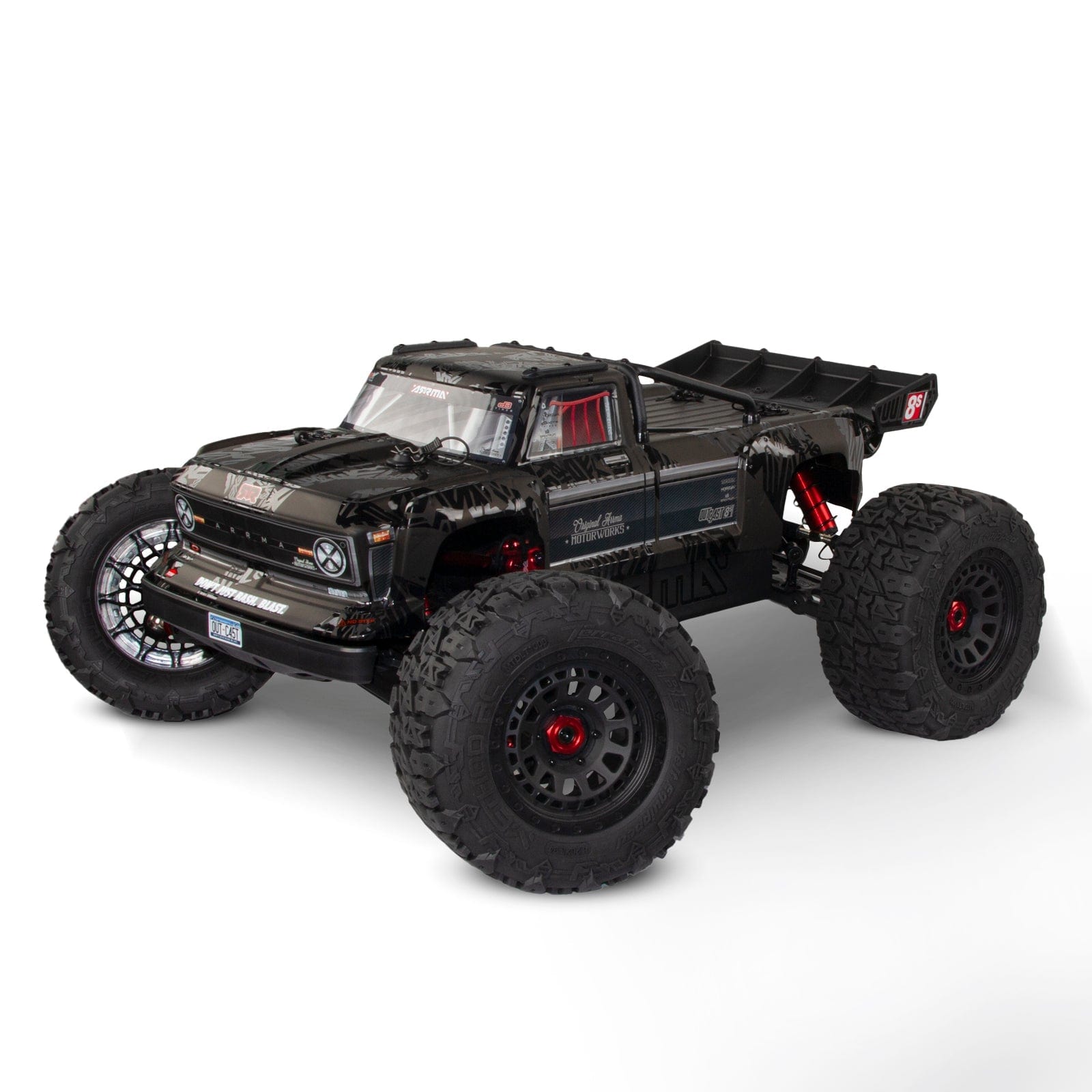 Method RC Tire and Wheel Terraform All-Terrain Belted 1/5th Monster Truck Tires on Array 24mm Hex Wheels (2pcs, Glued)