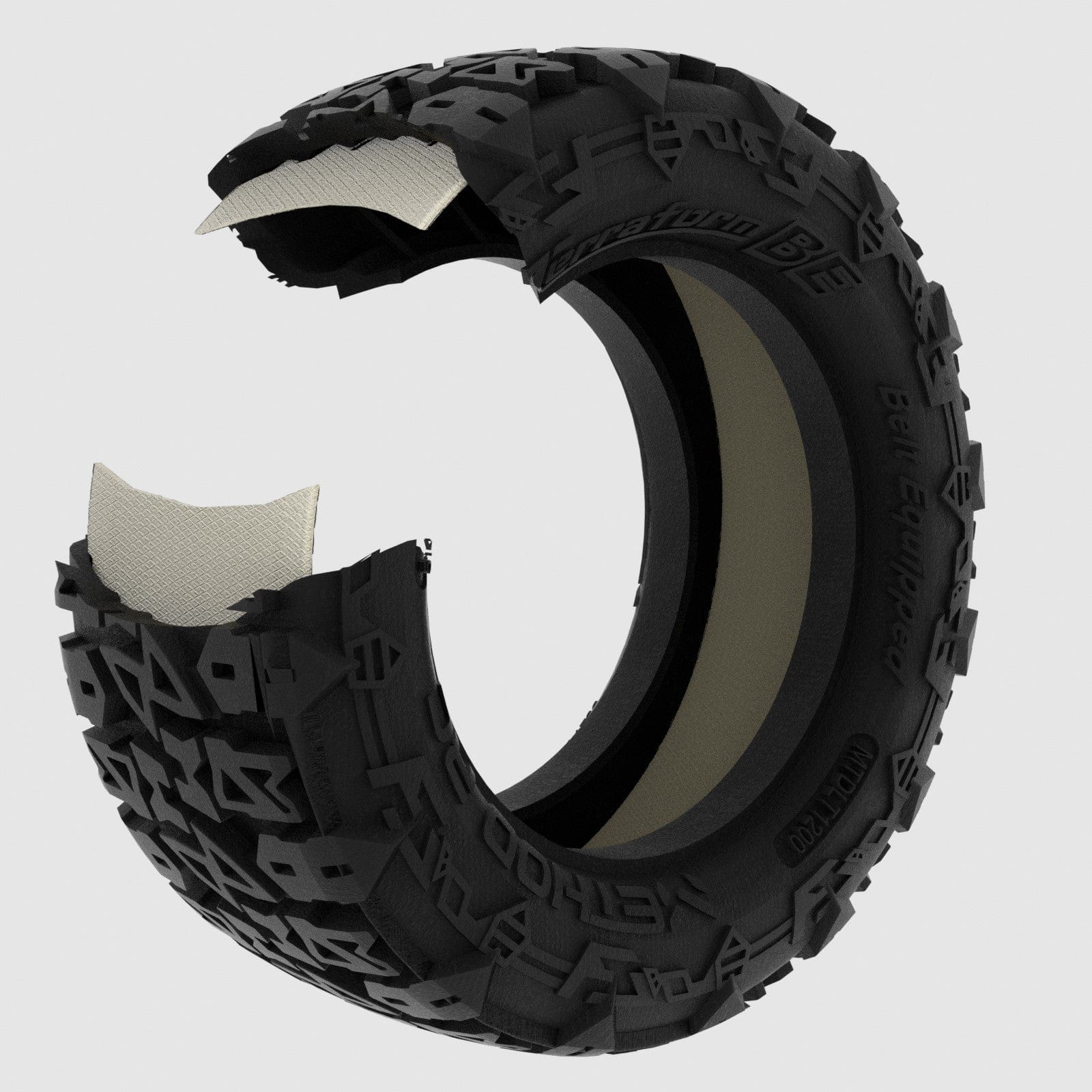 Method RC Tire and Wheel Terraform All-Terrain Belted 1/7, 1/8 Short Course Tires on Switch 17mm Hex (2pcs, Glued)