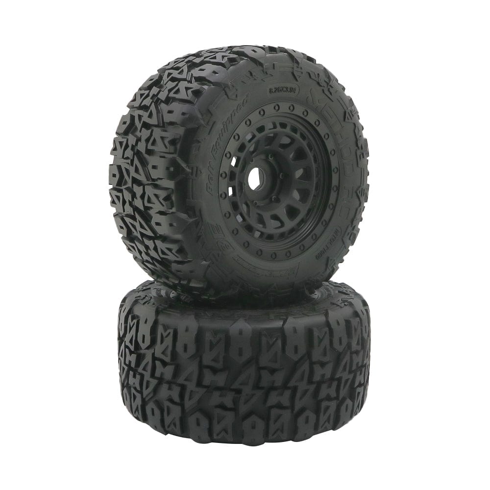 Method RC Tire and Wheel Terraform All-Terrain Belted 1/8th Monster Truck Tires on Array 17mm Hex Wheels (2pcs, Glued)