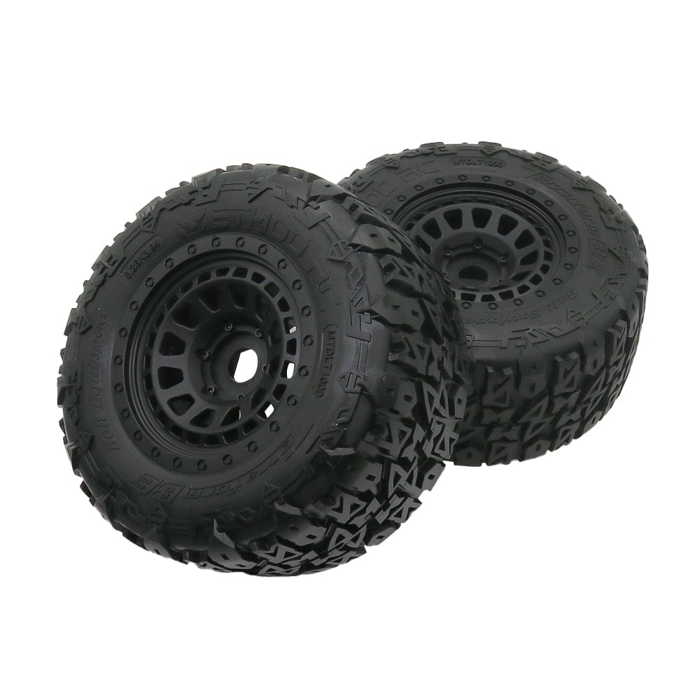 Method RC Tire and Wheel Terraform All-Terrain Belted 1/8th Monster Truck Tires on Array 17mm Hex Wheels (2pcs, Glued)