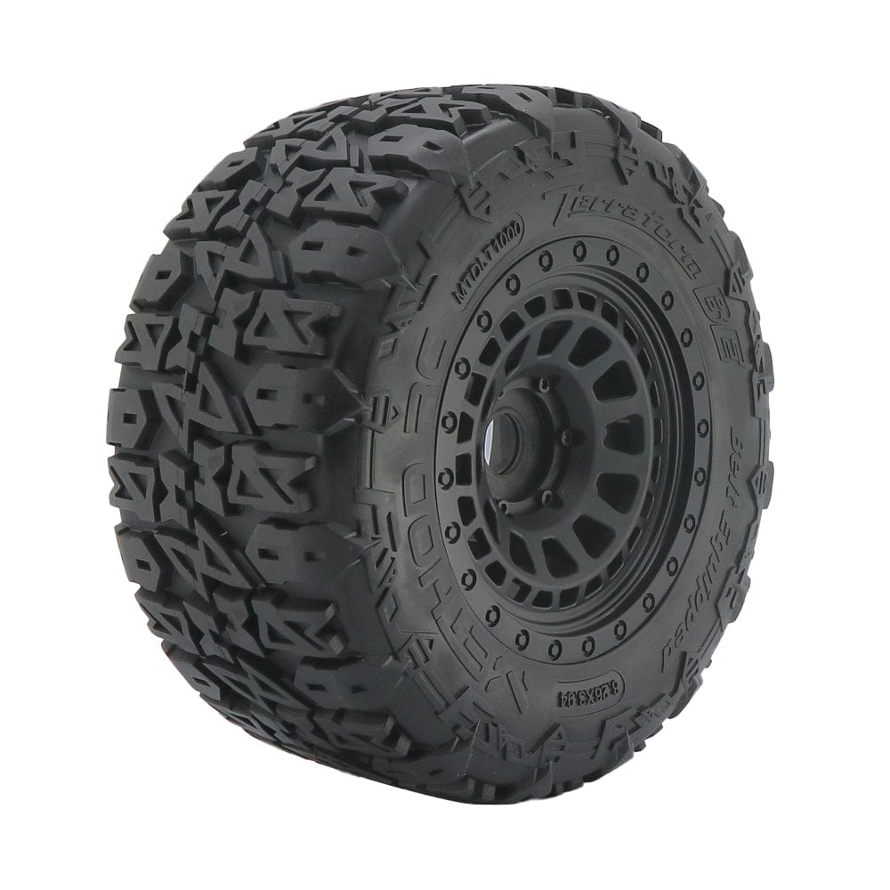 Method RC Tire and Wheel Terraform All-Terrain Belted 1/8th Monster Truck Tires on Array 17mm Hex Wheels (2pcs, Glued)