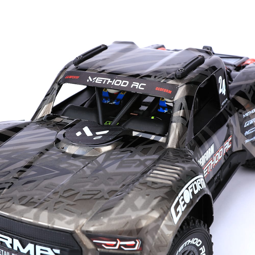 Method RC 1/16 Pre-Cut EXT Trophy Truck Body for MOJAVE GROM (Black/Red)