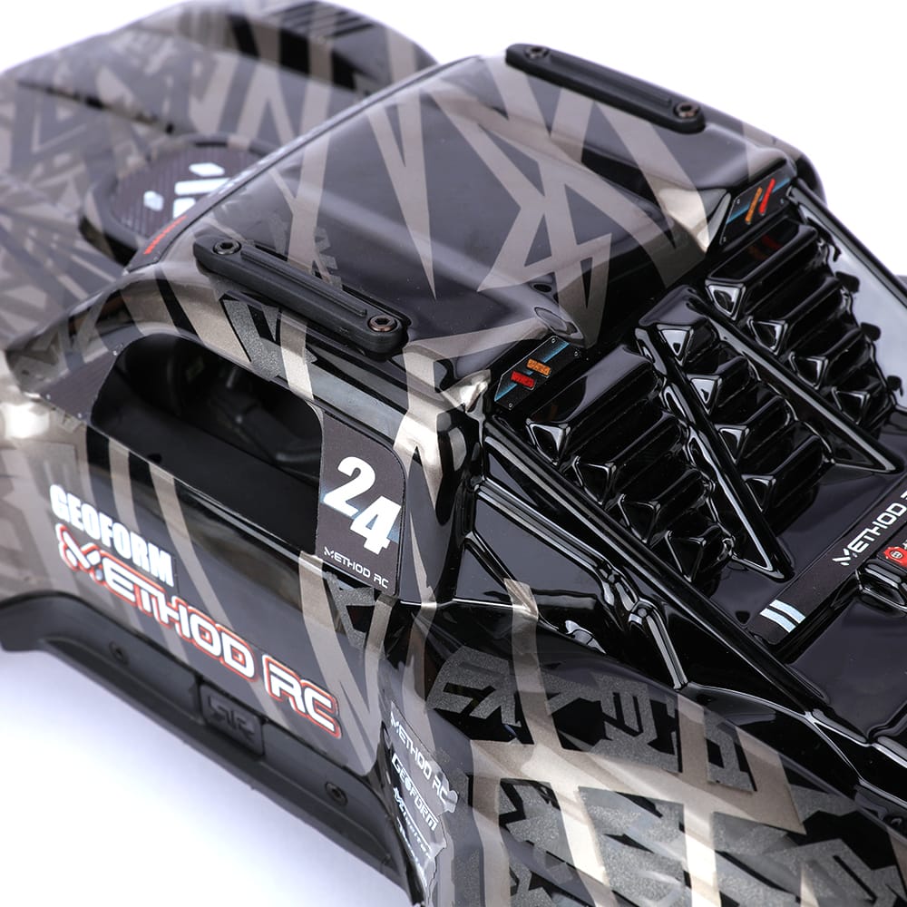 Method RC 1/16 Pre-Cut EXT Trophy Truck Body for MOJAVE GROM (Black/Red)