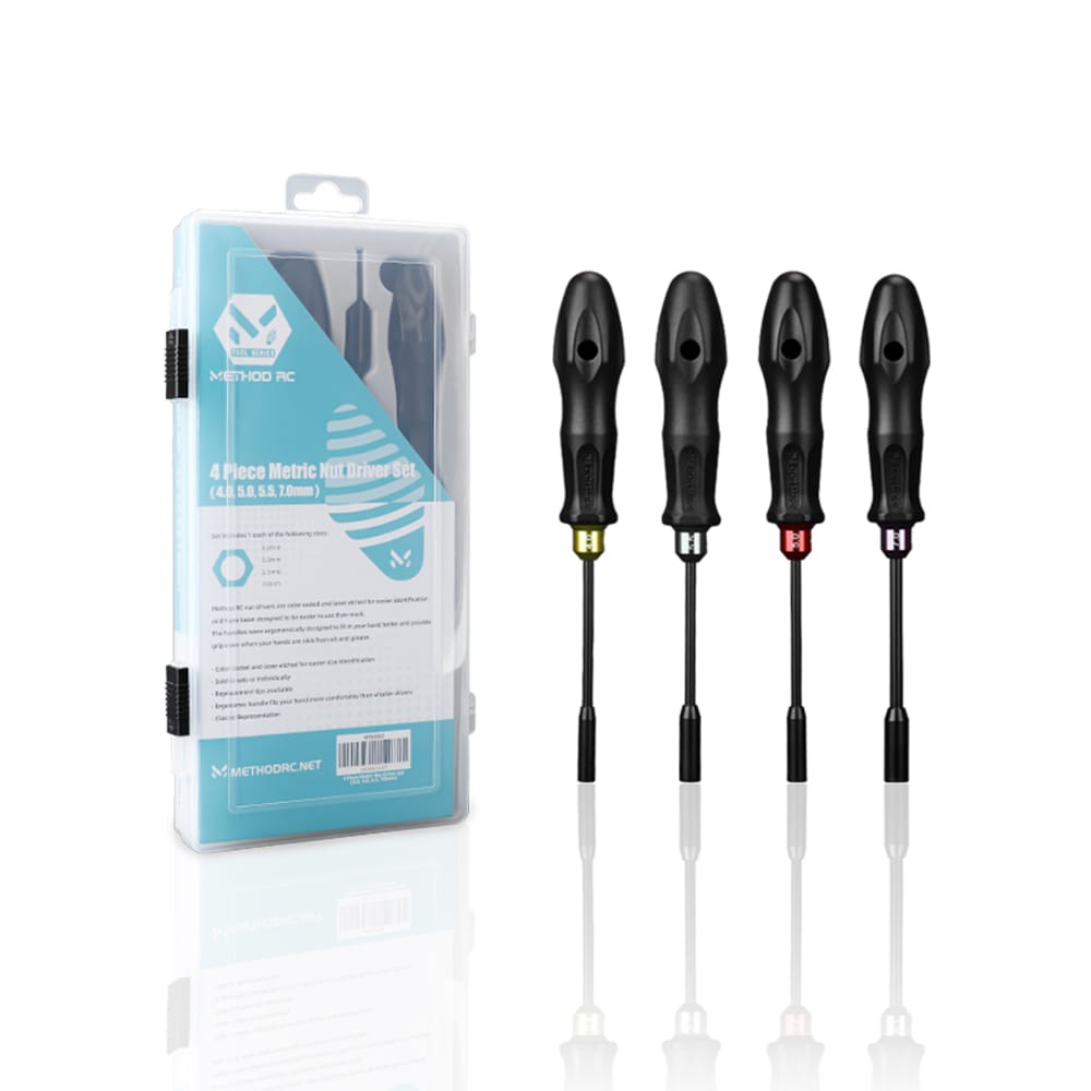 Method RC RC Tools Metric Nut Driver Set (4.0,5.0,5.5,7.0mm) 4pcs - RC Tools
