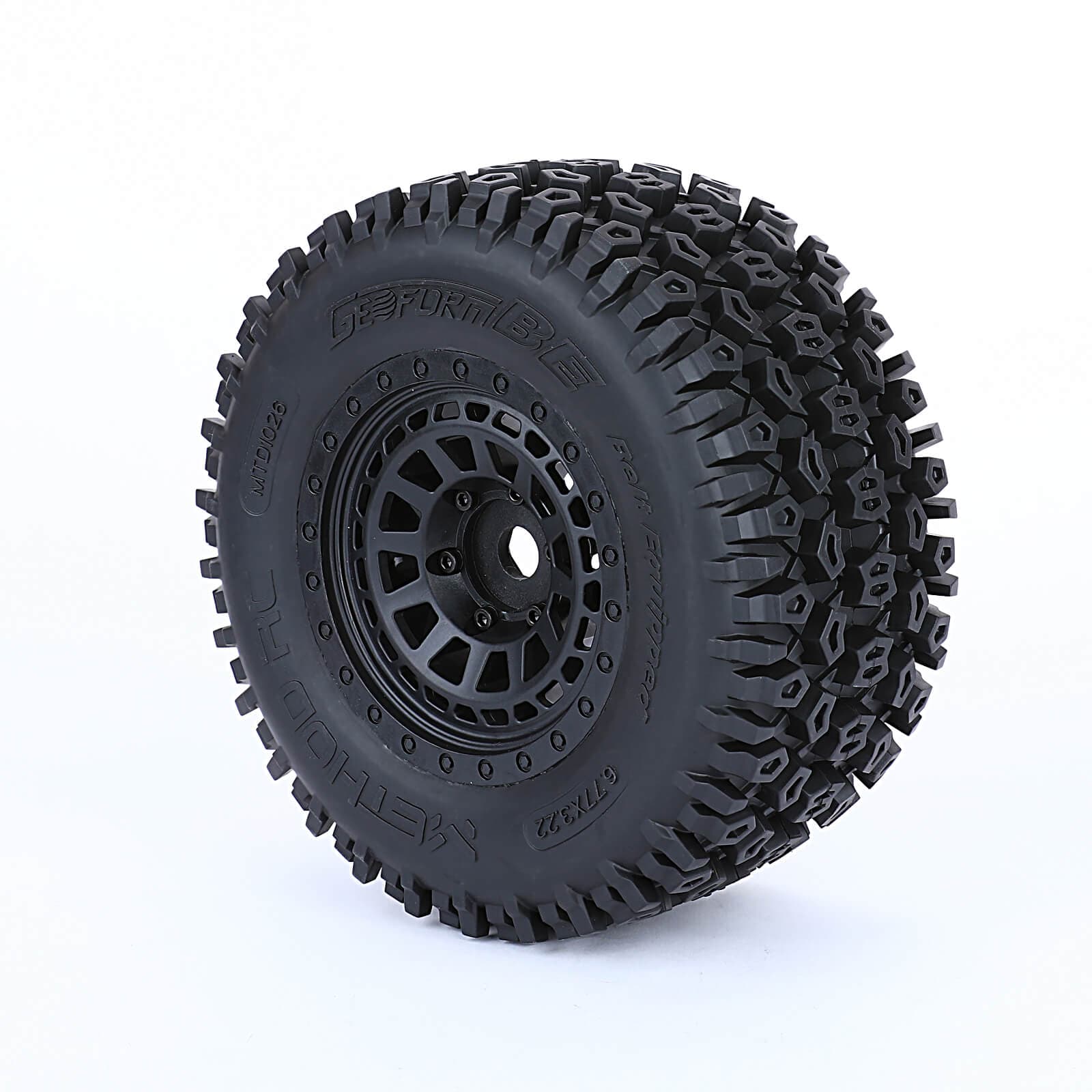 Method RC Tire and Wheel Geoform Off-Road Belted 1/8th Monster Truck Tires on Array 17mm Hex Wheels (2pcs, Glued)