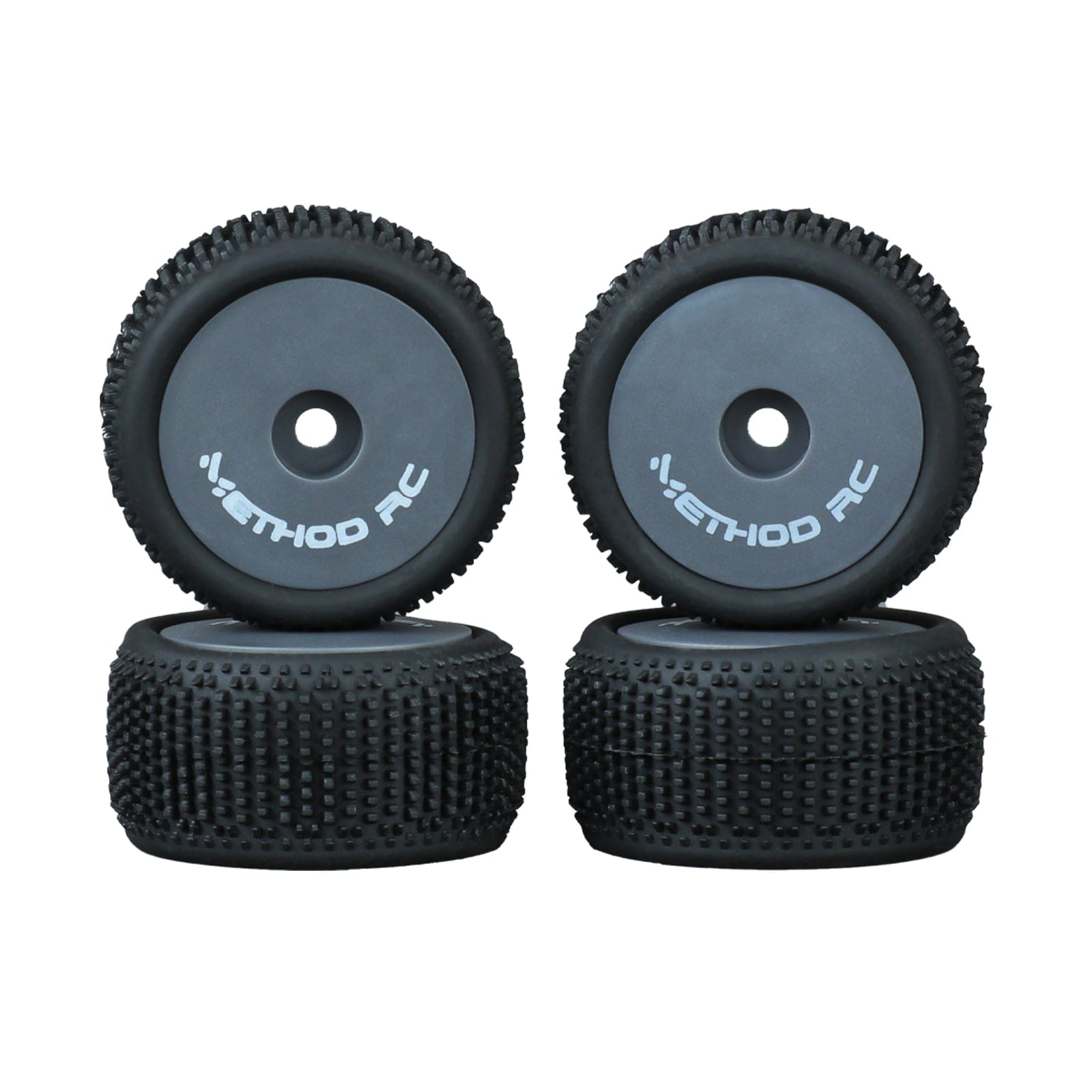 Method RC Tire and Wheel Gray METHOD RC NitraGrip Micro-T Tire Set