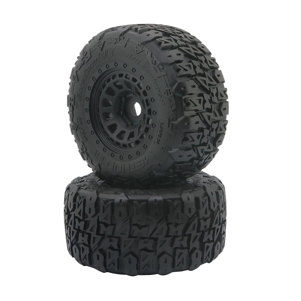 Terraform All-Terrain Belted 1/5th Monster Truck Tires on Array 24mm Hex  Wheels (2pcs, Glued)