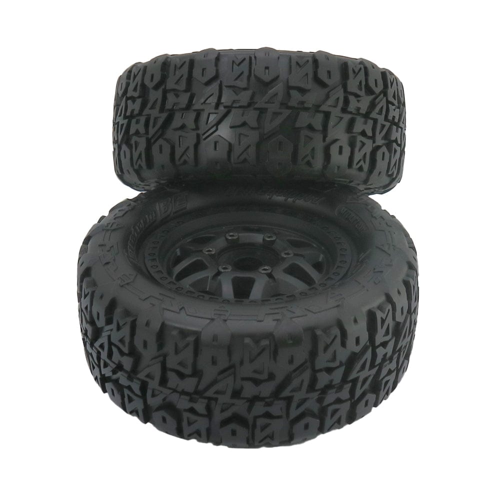 Method RC Tire and Wheel Terraform All-Terrain Belted 1/7, 1/8 Short Course Tires on Switch 17mm Hex (2pcs, Glued)