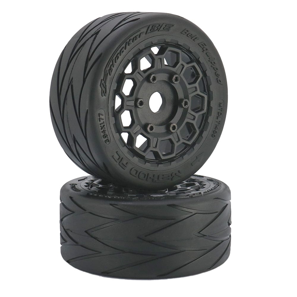 Method RC Tire and Wheel Velociter Belted 1/7th On-Road Tires on Hive 17mm Hex Wheels (2pcs, not glued)